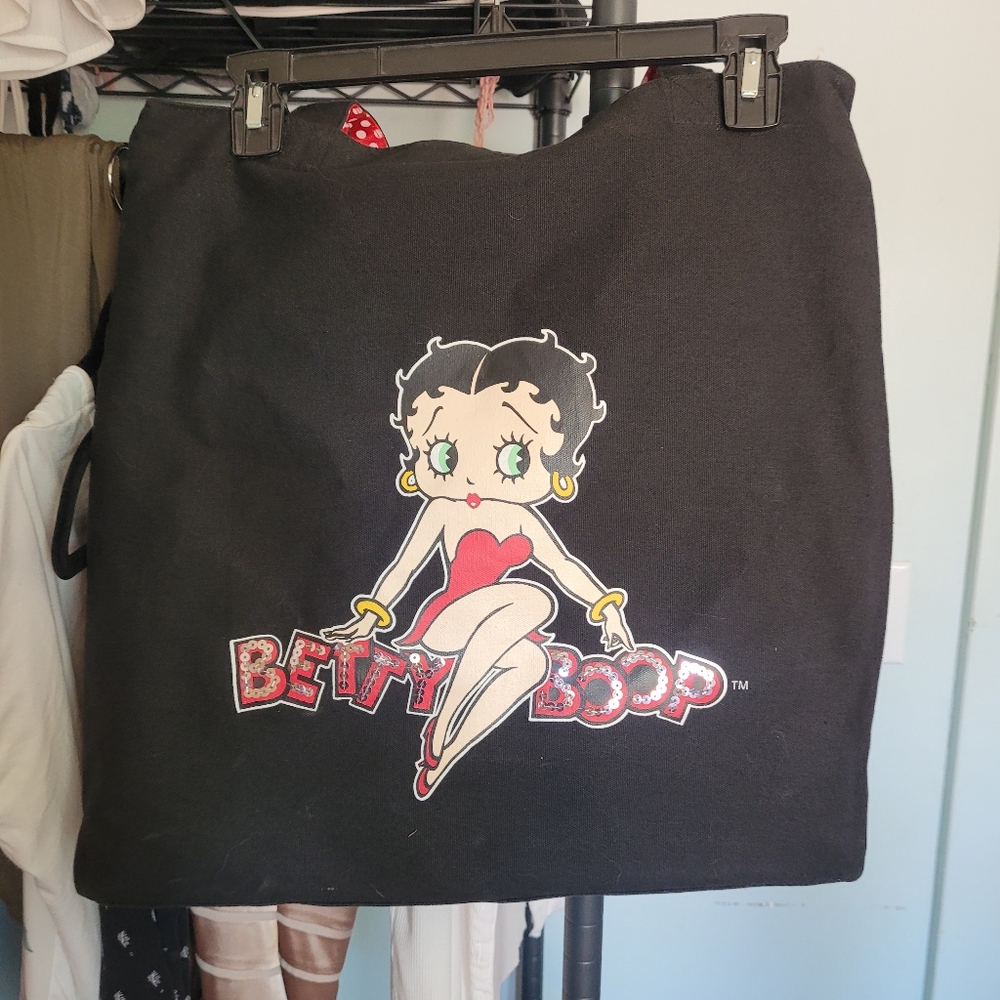 Betty Boop Black Tote Bag